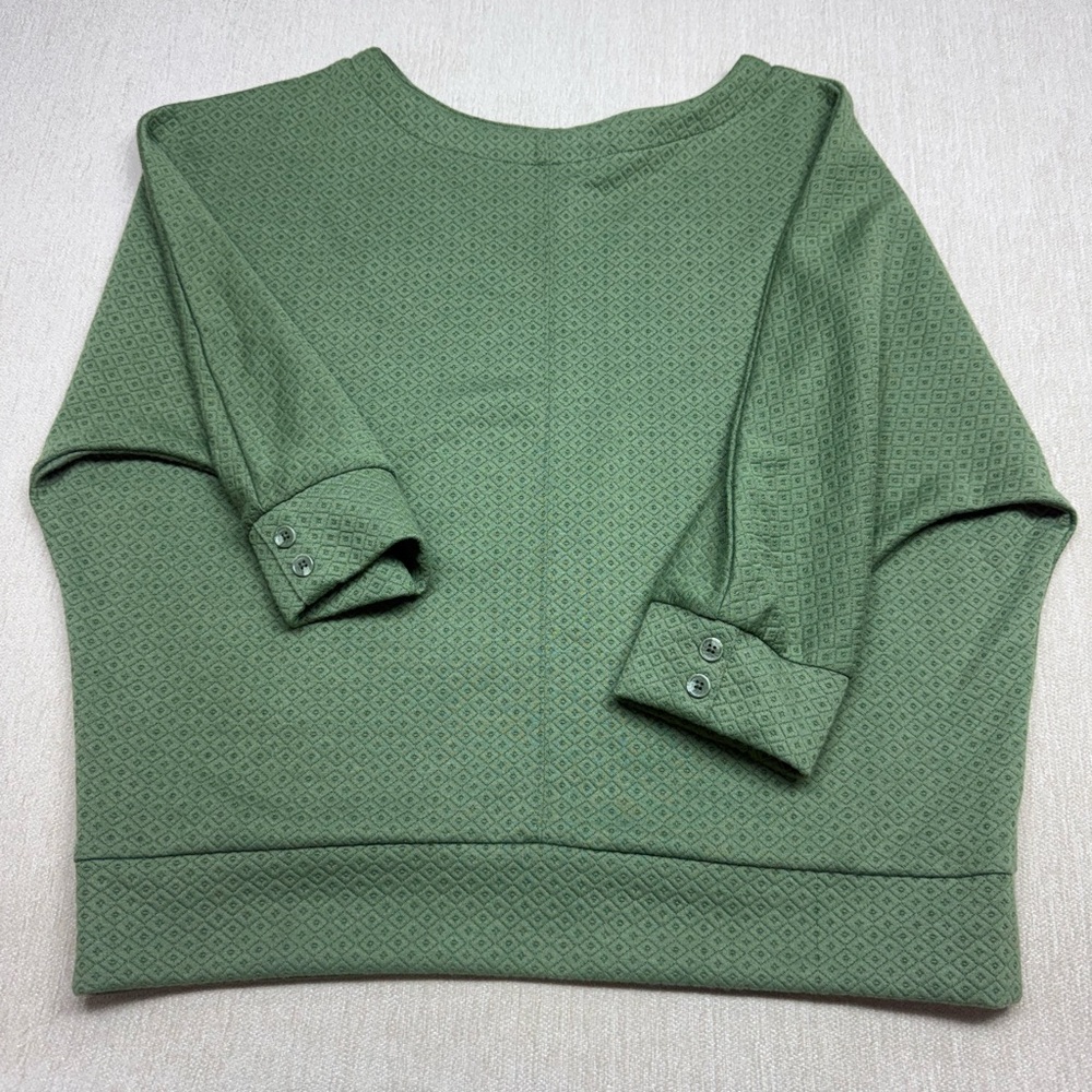 Green Textured Women's Top